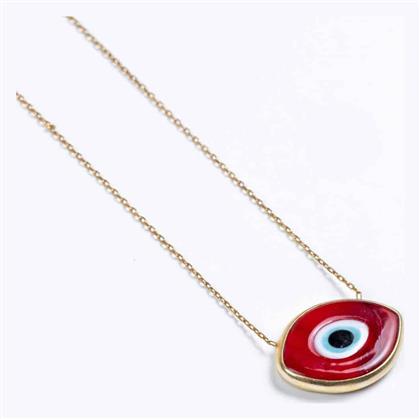 Cuoro Charm Ματάκι από Επιχρυσωμένο Ασήμι