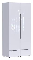 Δίφυλλη Afina 100x57x213cm Λευκή Glossy Απόχρωση