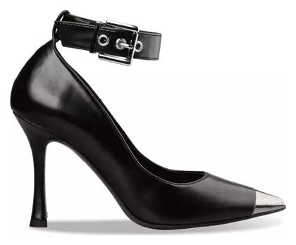 Envie Shoes Δερμάτινες Γόβες με Λουράκι & Λεπτό Ψηλό Τακούνι