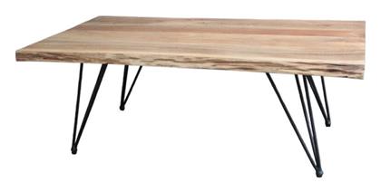 Τραπεζάκι Σαλονιού Miles 115x69x41cm Φυσική Απόχρωση