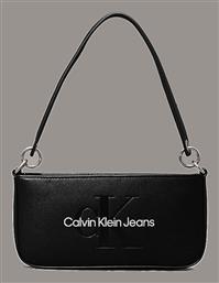 Calvin Klein Sculpted Γυναικείο Πουγκί Ώμου Μαύρο