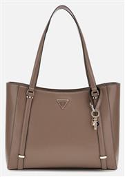 Guess Elite Γυναικεία Τσάντα Tote Χειρός Καφέ