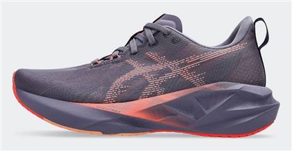 ASICS Novablast 5 Γυναικεία Αθλητικά Παπούτσια Running Greyish Purple / Coral Reef