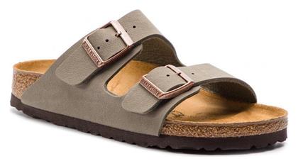 Birkenstock Δερμάτινα Γυναικεία Σανδάλια Ανατομικά Stone Narrow Fit