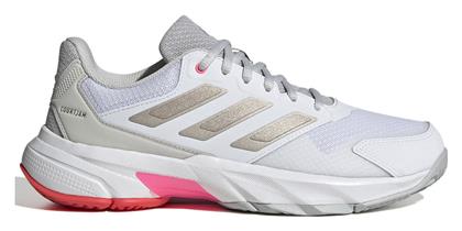 adidas Courtjam Control 3 Ftwr Γυναικεία Παπούτσια Τένις Λευκά