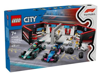 Lego City F1® Garage & Mercedes-AMG & Alpine Cars για 7+ Ετών 678τμχ
