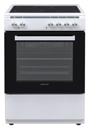 United Ελεύθερη με Κεραμικές Εστίες Λευκή UFV-68277T