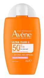 Avene Eau Thermale - Ultra Fluid Radiance SPF50+ Αντηλιακή Λοσιόν 50ml