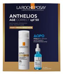 La Roche Posay Αnthelios Age Correct SPF50 Σετ με Serum