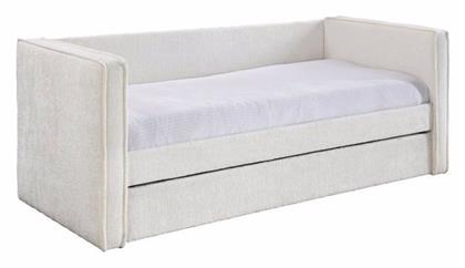 Calmo Διθέσιος Καναπές Κρεβάτι Υφασμάτινος 90x190εκ. Cream