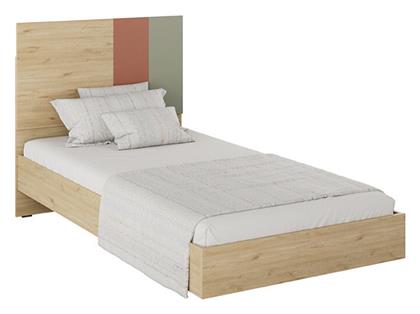 Terra Κρεβάτι Μονό για Στρώμα 100x200cm Florida Oak