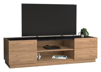Ξύλινο Betna Καρυδί-μαύρη Όψη Μαρμάρου 150x42x48εκ. 197-000316