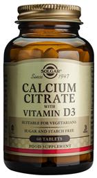 Solgar Calcium Citrate with Vitamin D3 60 ταμπλέτες