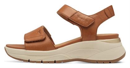 Tamaris Δερμάτινα Γυναικεία Σανδάλια Flatforms