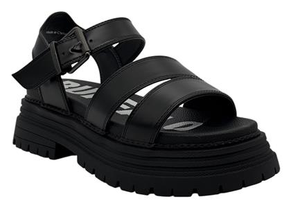 Buffalo Γυναικεία Σανδάλια Flatforms σε Μαύρο Χρώμα
