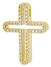 Kiriakos Gofas Χρυσός Σταυρός 14Κ Διπλής Όψης