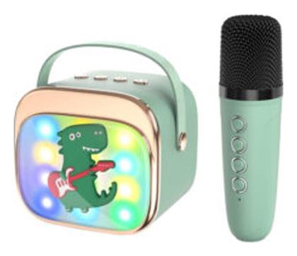Lamtech Σύστημα Karaoke με Ασύρματo Μικρόφωνo σε Πράσινο Χρώμα