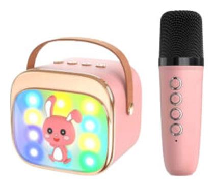 Lamtech Σύστημα Karaoke με Ασύρματo Μικρόφωνo σε Ροζ Χρώμα