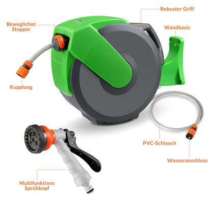 Gardebruk Αυτόματη Ανέμη Ποτίσματος Τοίχου με Λάστιχο 22m