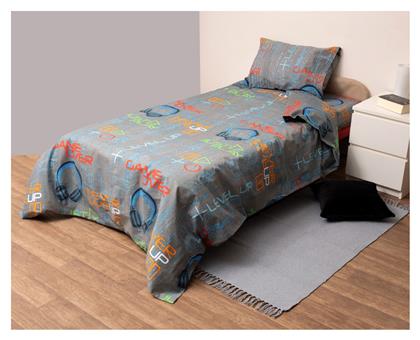 Viopros Παιδικό Πάπλωμα Μονό Γκρι 160x240εκ.