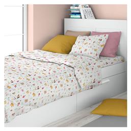 Dimcol Παιδικό Πάπλωμα Μονό White-pink 160x240εκ.