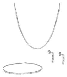 Σετ Κοσμημάτων από Λευκόχρυσο 9K