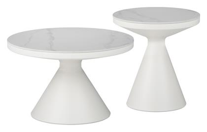 Βοηθητικό Τραπεζάκι Coozlin 2τμχ 50x50x50cm Λευκό