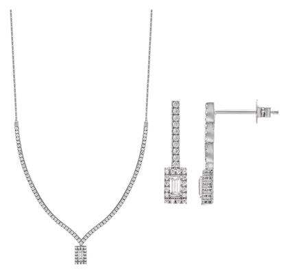 Kiriakos Gofas Σετ Κοσμημάτων από Λευκόχρυσο 14K