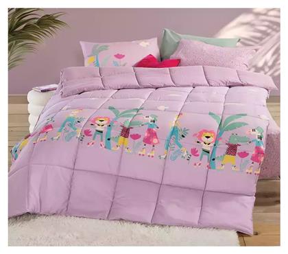 Nef-Nef Homeware Παιδικό Πάπλωμα Διπλής Όψης Μονό Roller Friends Ροζ 160x220εκ.