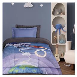 Das Home Παιδικό Κουβερτοπάπλωμα Μονό με Γέμιση Hollowfiber Space Trip Blue, Grey 160x220εκ.