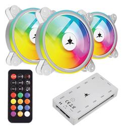 White Shark Nebula 2 Case Fan 120mm 3τμχ Λευκό