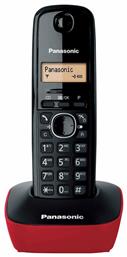 Panasonic KX-TG1611 Ασύρματο Τηλέφωνο Μαύρο/Κόκκινο