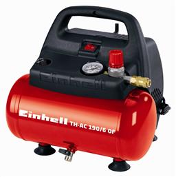 Einhell TH-AC 190/6 OF Μονοφασικό Κομπρεσέρ Αέρος 97dB με Ισχύ 1.5hp και Αεροφυλάκιο 6lt