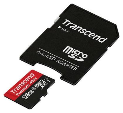 Transcend Premium 400x microSDXC 128GB Class 10 U1 UHS-I από το e-shop