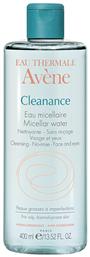 Avene Micellar Water Καθαρισμού Cleanance για Λιπαρές Επιδερμίδες 400ml