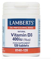 Lamberts Vitamin D3 Βιταμίνη 120 ταμπλέτες