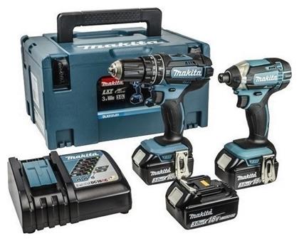 Makita DLX2131JX1 Σετ Κρουστικό Δραπανοκατσάβιδο & Παλμικό Κατσαβίδι