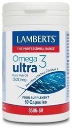 Lamberts Omega 3 Ultra Pure Fish Oil Ιχθυέλαιο 1300mg 60 κάψουλες