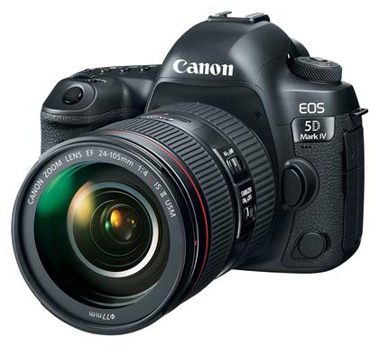 Canon DSLR Φωτογραφική Μηχανή EOS 5D Mark IV Full Frame Kit (EF 24-105mm F4L IS II USM) Black